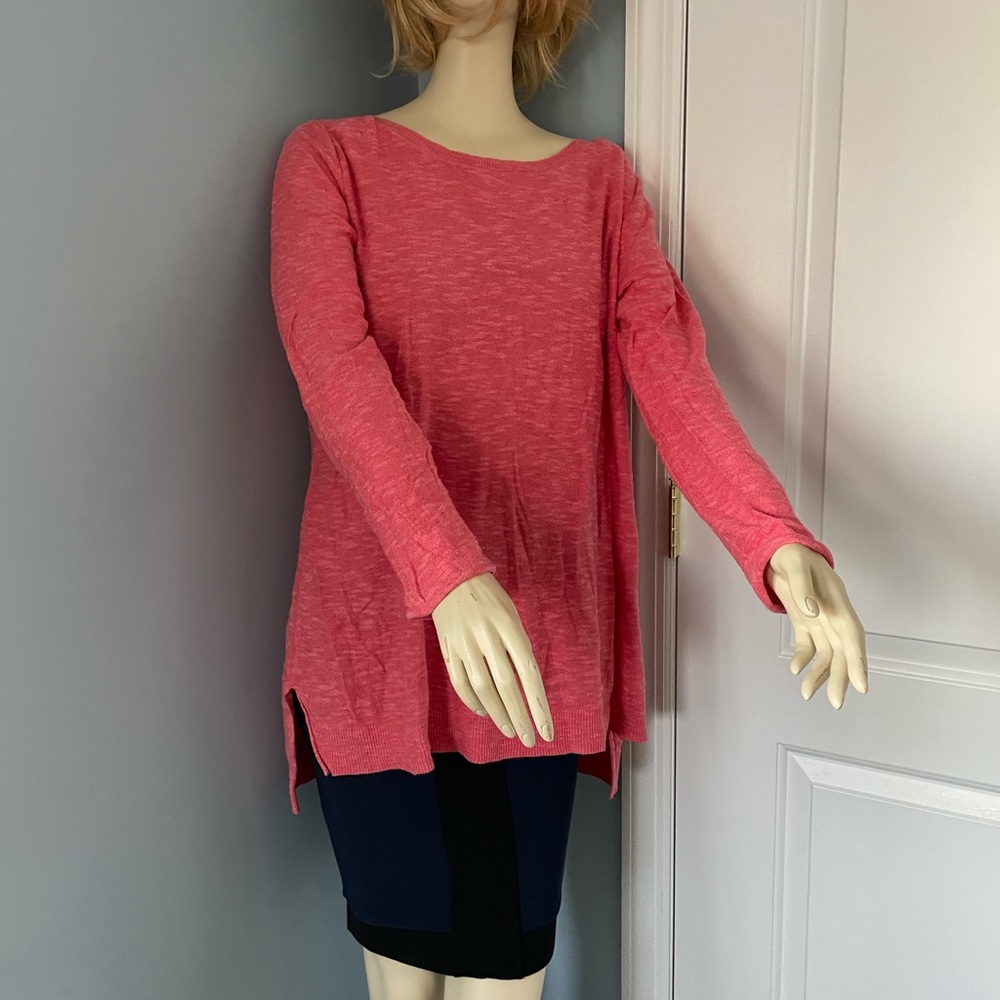 Eileen Fisher gently worn round neck linen and cotton XL sweater. Relaxed back